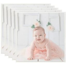 Collage de cadres photo 5 pcs de table Argenté 30x30 cm MDF vidaXL - Argent