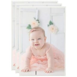 Collage de cadres photo 3 pcs de mur table Argenté 28x35 cm mdf Vidaxl Silver