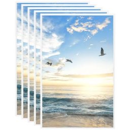 Collage de cadres photo 5 pcs de mur table Blanc 13x18 cm mdf Vidaxl Blanc