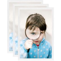 Collage de cadres photo 3 pcs de table Blanc 10x15 cm mdf Vidaxl Blanc