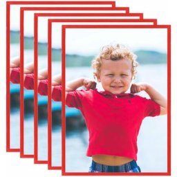 Vidaxl - Collage de cadres photo 3 pcs au mur table Rouge 70x90 cm mdf Red