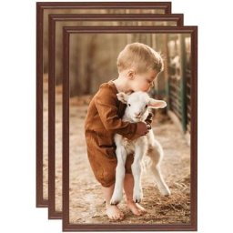 Vidaxl - Collage de cadres photo 3pcs au mur table Marron 59,4x84cm mdf Marron