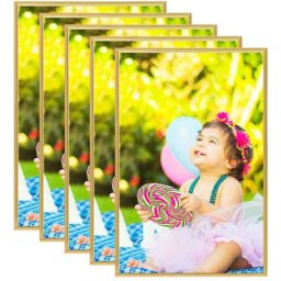 Vidaxl - Collage de cadres photo 5 pcs de mur table Doré 42x59,4 cm mdf Gold