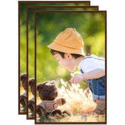 Collage de cadres photo 3 pcs de table Bronze 13x18 cm mdf Vidaxl Bronze