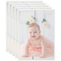 Collage de cadres photo 5 pcs de mur table Argenté 18x24 cm mdf Vidaxl Silver