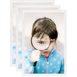 Collage de cadres photo 3 pcs de table Blanc 28x35 cm mdf Vidaxl Blanc