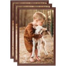 Collage de cadres photo 3 pcs de table Marron 21x29,7 cm mdf Vidaxl Marron