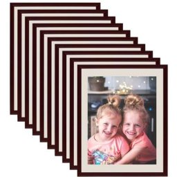 Collage de cadres photo 10 pcs au mur table Rouge foncé 18x24cm Vidaxl Red