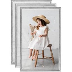 Collage de cadres photo 3 pcs de table Argenté 13x18 cm mdf Vidaxl Argent