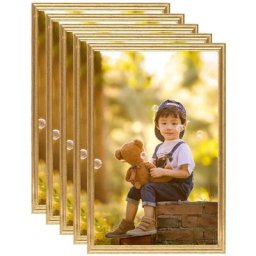 Vidaxl - Collage de cadres photo 5 pcs au mur table Doré 59,4x84 cm mdf Gold