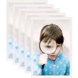 Collage de cadres photo 5 pcs de table Blanc 10x15 cm mdf Vidaxl Blanc