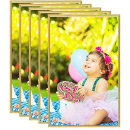 Collage de cadres photo 5 pcs de table Doré 13x18 cm mdf Vidaxl Doré
