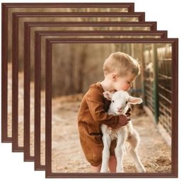 Vidaxl - Collage de cadres photo 5 pcs au mur table Marron 40x40 cm mdf Brown