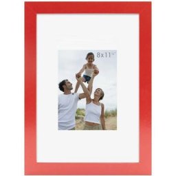 Cadre Photo Bois 10x15 cm - Couleur Bois Rouge - Bois reconstitué - Cadre pour photo 10x15 cm