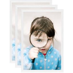 Collage de cadres photo 3 pcs de table Blanc 21x29,7 cm mdf Vidaxl Blanc