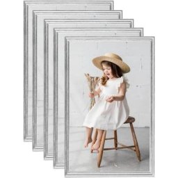Collage de cadres photo 5 pcs de table Argenté 10x15 cm mdf Vidaxl Argent