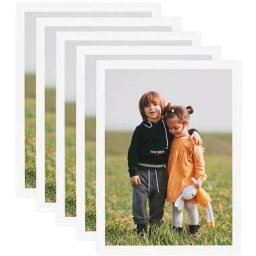 Collages de cadres photo 5 pcs au mur table Blanc 50x70 cm MDF vidaXL - White