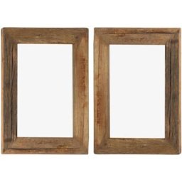 Vidaxl - Cadres photo 2 pcs 30x40cm Bois de récupération solide et verre n/a