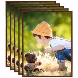 Collage de cadres photo 5 pcs de mur table Bronze 20x25 cm mdf Vidaxl Bronze