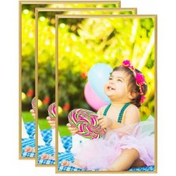 Collage de cadres photo 3 pcs de mur table Doré 13x18 cm mdf Vidaxl Gold