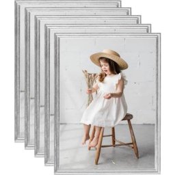 Collage de cadres photo 5 pcs de table Argenté 20x25 cm mdf Vidaxl Argent