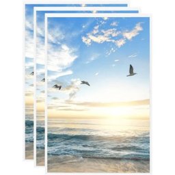 Collage de cadres photo 3 pcs au mur table Blanc 28x35 cm mdf Vidaxl Blanc