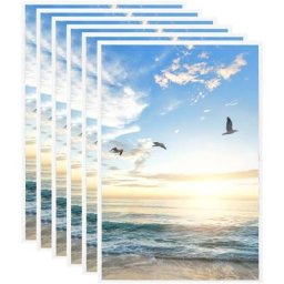 Collage de cadres photo 5 pcs de table Blanc 21x29,7 cm MDF vidaXL - Blanc