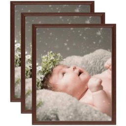 Collage de cadres photo 3 pcs de table Rouge foncé 28x35 cm vidaXL - Rouge