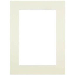 Passe-partout crème 30x40 cm ouverture 20x30 cm, en carton - fabriqué en France - Crème