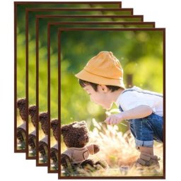 Collage de cadres photo 5 pcs de mur table Bronze 18x24 cm mdf Vidaxl Bronze