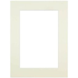 Passe-partout crème 50x70 cm ouverture 40x50 cm, en carton - fabriqué en France - Crème