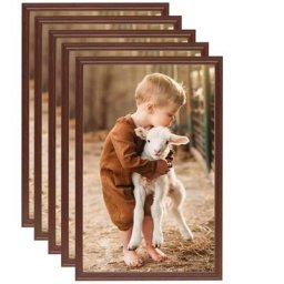 Collage de cadres photo 5 pcs de table Marron 21x29,7 cm mdf Vidaxl Marron