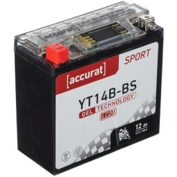Batterie moto YT14B-BS 12Ah Gel Accurat 12V 190A 150 x 70 x 145 mm Quad