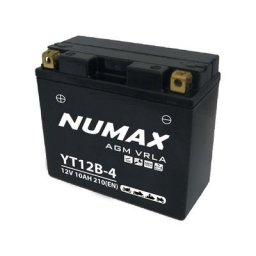 Batterie moto Numax Premium agm YT12B-4 12V 10Ah 210A