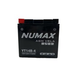 Batterie moto Numax Premium AGM YT14B-4 12V 12Ah 210A