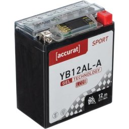 Batterie moto YB12AL-A 12Ah Gel Accurat 12V 180A 134 x 78 x 156 mm Quad