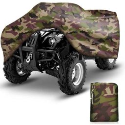 190T Extérieure Housse Bâche Protection pour atv Moto Quad Imperméable Anti -uv Camouflage