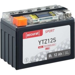 Batterie moto YTZ12S 11,2Ah Gel Accurat 12V 210 a 150 x 87 x 110 mm Quad