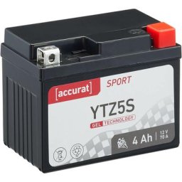 Batterie moto YTZ5S, YTZ5-S 4Ah Gel Accurat 12V 70 a 113 x 70 x 85 mm Quad