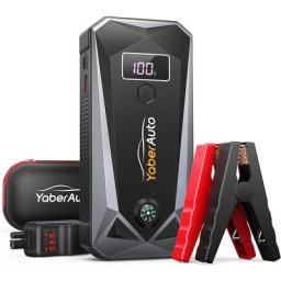 Yaber Auto Booster Batterie Voiture,4000A 26800mAh 12V Démarreur de Voiture (Tout Gaz ou 10,0 L