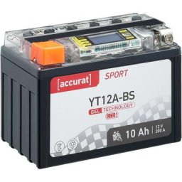 Batterie moto YTX12A-BS 10Ah Gel Accurat 12V 200 a 150 x 87 x 105 mm Quad