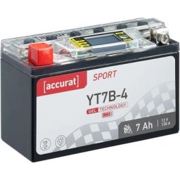 Batterie moto YT7B-4 6,5Ah Gel Accurat 12V 130 a 150 x 65 x 93 mm Quad
