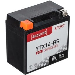 Batterie moto YTX14-BS 14Ah Gel Accurat 12V 200A 150 x 87 x 145 mm Quad