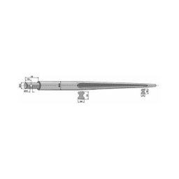 dent de fourche droite 4065 - fix. Percee - ø35 - long:1200 - type: mx