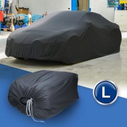 Housse bâche de protection voiture intérieure gris en satin l 482 x 178 x 119 cm