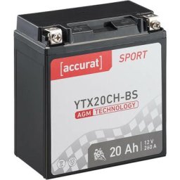 Batterie moto YTX20CH-BS 20Ah agm Accurat 12V 260A 150 x 87 x 161 mm Quad