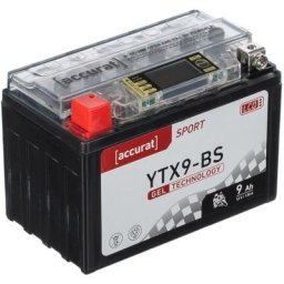 Batterie moto YTX9-BS 9Ah Gel Accurat 12V 130A 150 x 87 x 105 mm Quad
