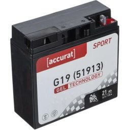 Batterie moto G19 21Ah Gel Accurat 12V 175A 186 x 81 x 170 mm Quad