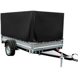 Housse de protection couverture pour remorque caravane 600D L.208 x l.114 x H.90cm noir