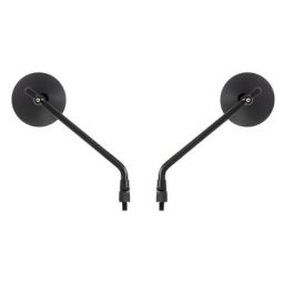 Paire de rétroviseurs ronds universels - M8 - noir